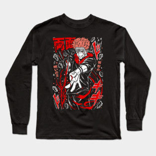 Jujutsu Kaisen Sukuna Anime Villain Icon Long Sleeve T-Shirt