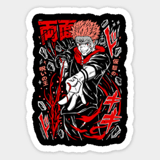 Jujutsu Kaisen Sukuna Anime Villain Icon Magnet