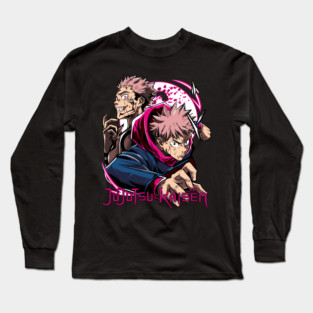 Jujutsu Kaisen Sukuna vs Itadori Long Sleeve T-Shirt