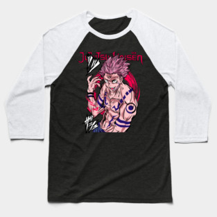 Jujutsu Kaisen Sukuna Malevolent Power Art Baseball T-Shirt