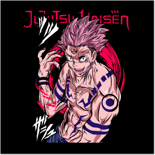 Jujutsu Kaisen Sukuna Malevolent Power Art Wall Art by Otaku Vibes