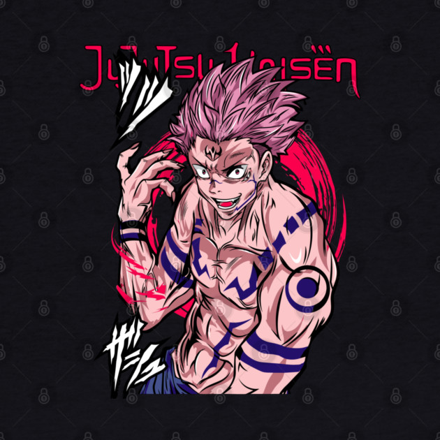 Jujutsu Kaisen Sukuna Malevolent Power Art by Otaku Vibes