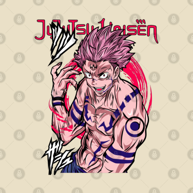 Jujutsu Kaisen Sukuna Malevolent Power Art by Otaku Vibes