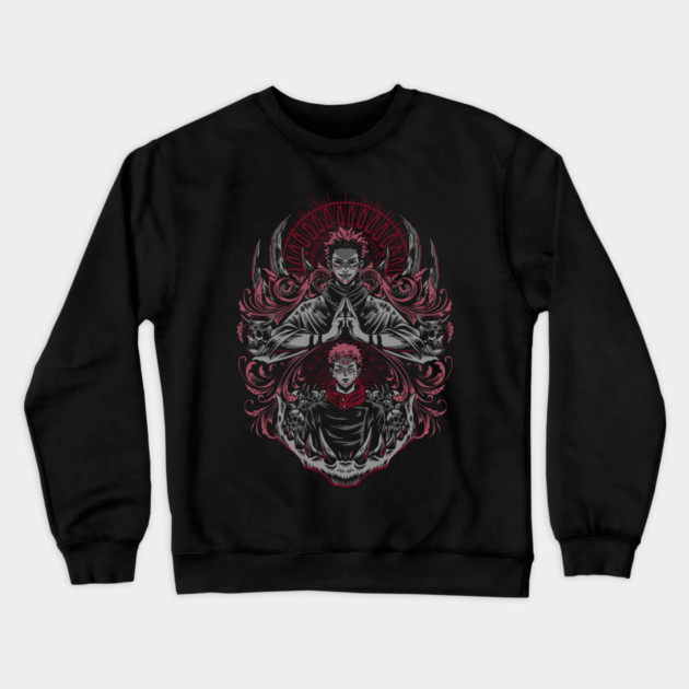Jujutsu Kaisen Sukuna Domain Expansion Art Crewneck Sweatshirt by Otaku Vibes