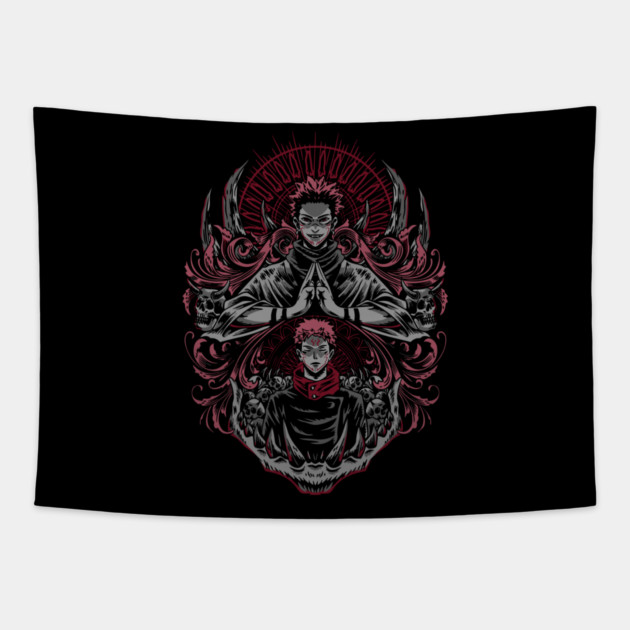 Jujutsu Kaisen Sukuna Domain Expansion Art Tapestry by Otaku Vibes