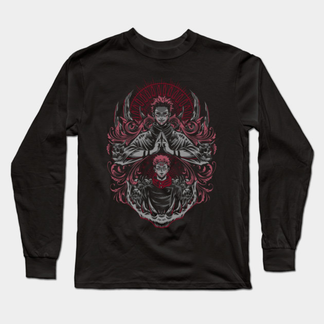 Jujutsu Kaisen Sukuna Domain Expansion Art Long Sleeve T-Shirt by Otaku Vibes