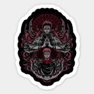 Jujutsu Kaisen Sukuna Domain Expansion Art Magnet