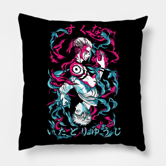 Jujutsu Kaisen Sukuna vs Gojo Showdown Art Pillow by Otaku Vibes