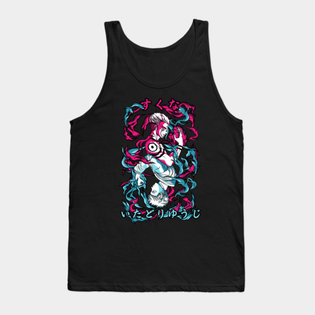 Jujutsu Kaisen Sukuna vs Gojo Showdown Art Tank Top by Otaku Vibes