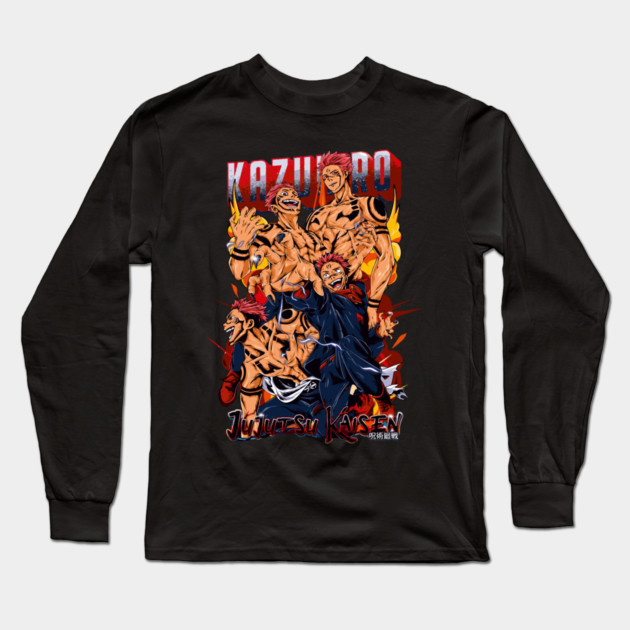 Sukuna King of Curses Art - Jujutsu Kaisen Long Sleeve T-Shirt by Otaku Vibes