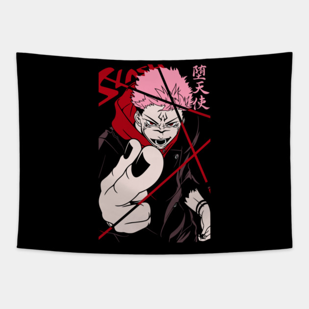 King of Curses Art - Jujutsu Kaisen Tapestry by Otaku Vibes