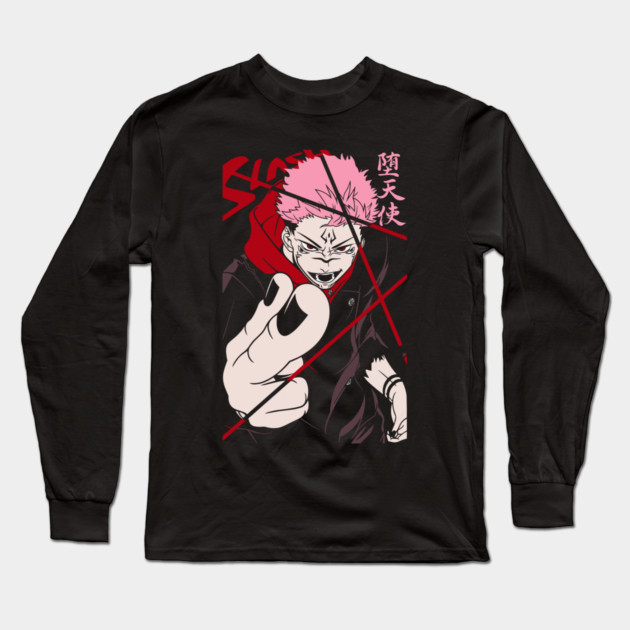 King of Curses Art - Jujutsu Kaisen Long Sleeve T-Shirt by Otaku Vibes