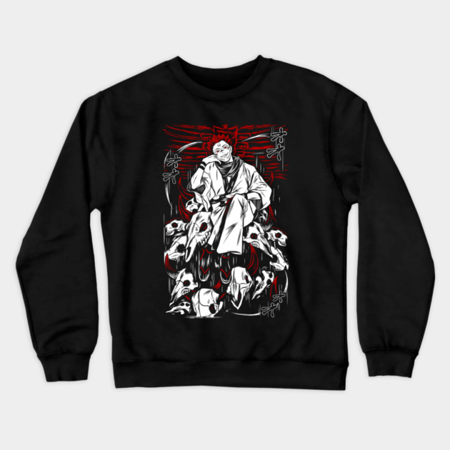 Jujutsu Kaisen Sukuna Slash and Smile Crewneck Sweatshirt by Otaku Vibes