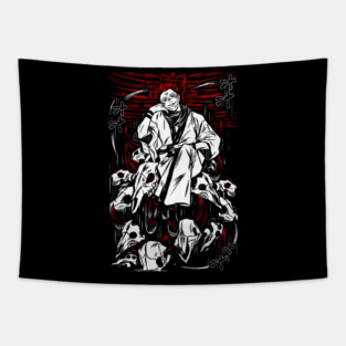 Jujutsu Kaisen Sukuna Slash and Smile Tapestry