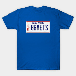 1986 Mets License Plate T-Shirt