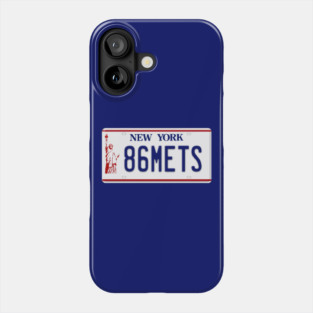 1986 Mets License Plate Phone Case