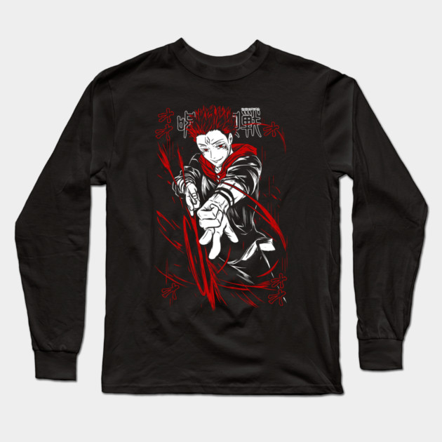 Sukuna's Fire Arrow - Jujutsu Kaisen Long Sleeve T-Shirt by Otaku Vibes