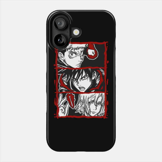 Jujutsu Kaisen Itadori, Megumi and Nobara - Trio Battle Stance Phone Case by Otaku Vibes