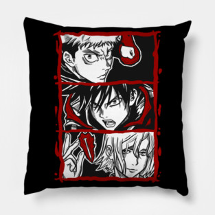 Jujutsu Kaisen Itadori, Megumi and Nobara - Trio Battle Stance Pillow