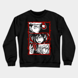 Jujutsu Kaisen Itadori, Megumi and Nobara - Trio Battle Stance Crewneck Sweatshirt