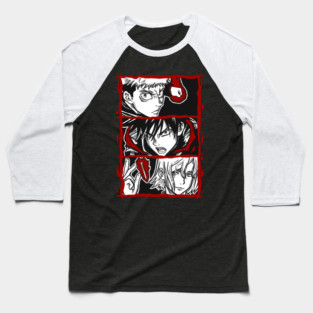Jujutsu Kaisen Itadori, Megumi and Nobara - Trio Battle Stance Baseball T-Shirt