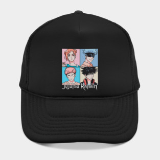 Jujutsu Kaisen Pop Art Portrait Grid Hat