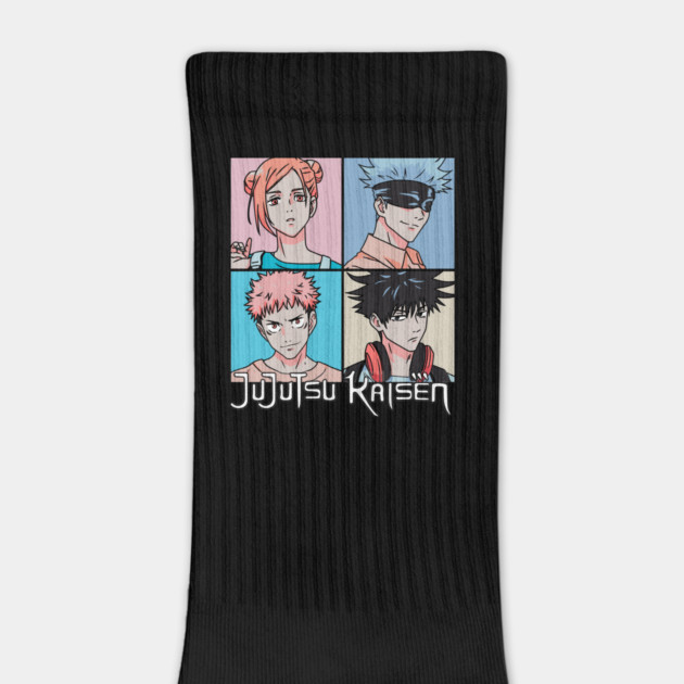 Jujutsu Kaisen Pop Art Portrait Grid by Otaku Vibes