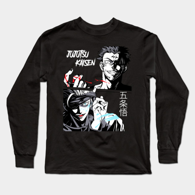 Gojo vs Sukuna Jujutsu Kaisen Showdown Long Sleeve T-Shirt by Otaku Vibes
