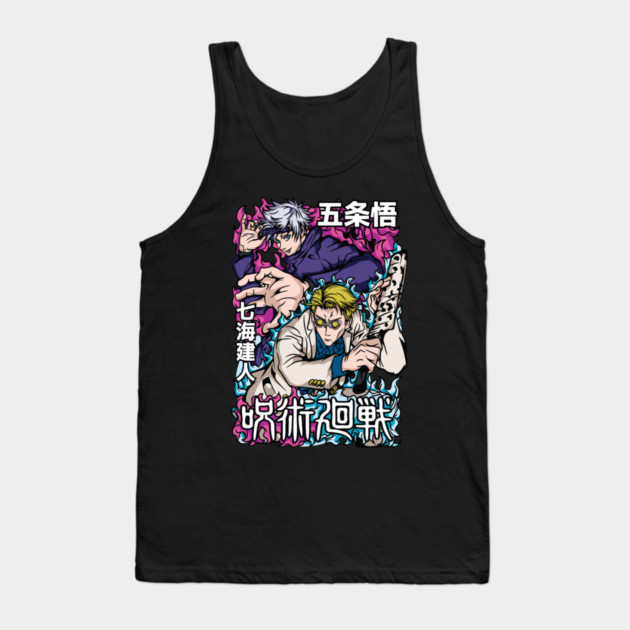 Gojo and Nanami - Jujutsu Kaisen Tank Top by Otaku Vibes