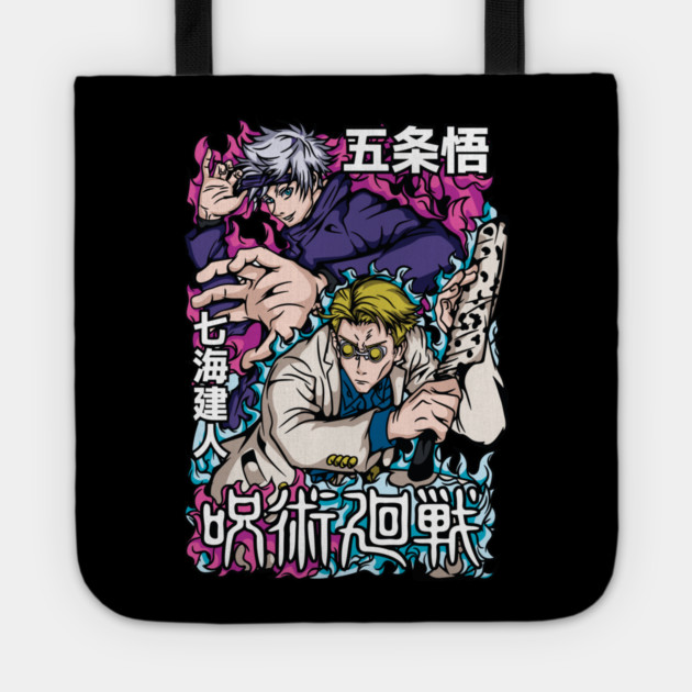 Gojo and Nanami - Jujutsu Kaisen Tote by Otaku Vibes