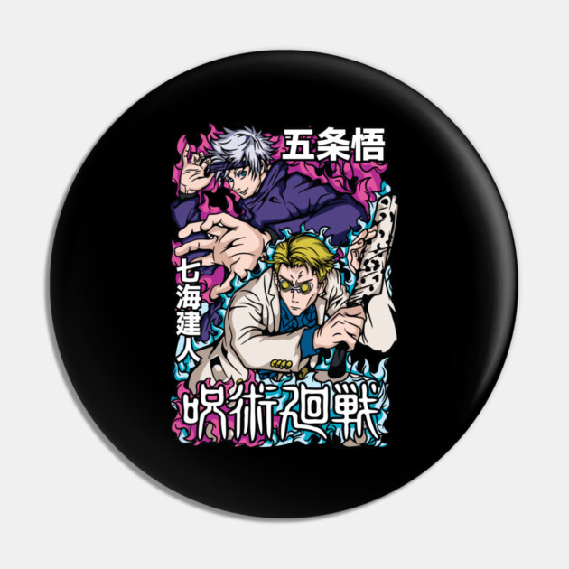 Gojo and Nanami - Jujutsu Kaisen Pin by Otaku Vibes