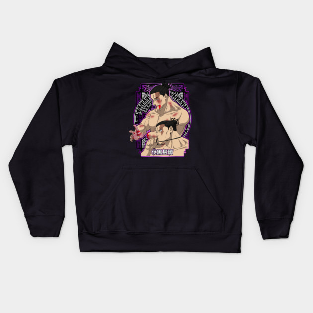 Toji Fushiguro Jujutsu Kaisen Battle Scars Kids Hoodie by Otaku Vibes