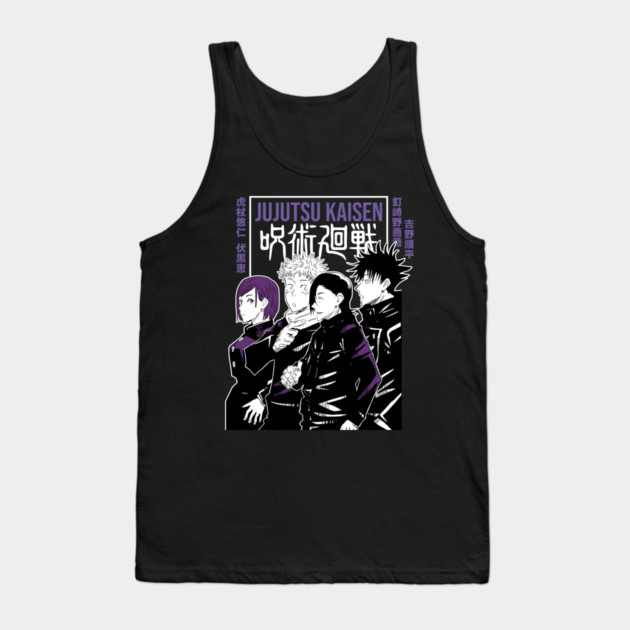 Jujutsu Kaisen Main Characters Cool Design Tank Top by Otaku Vibes