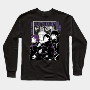 Jujutsu Kaisen Main Characters Cool Design Long Sleeve T-Shirt