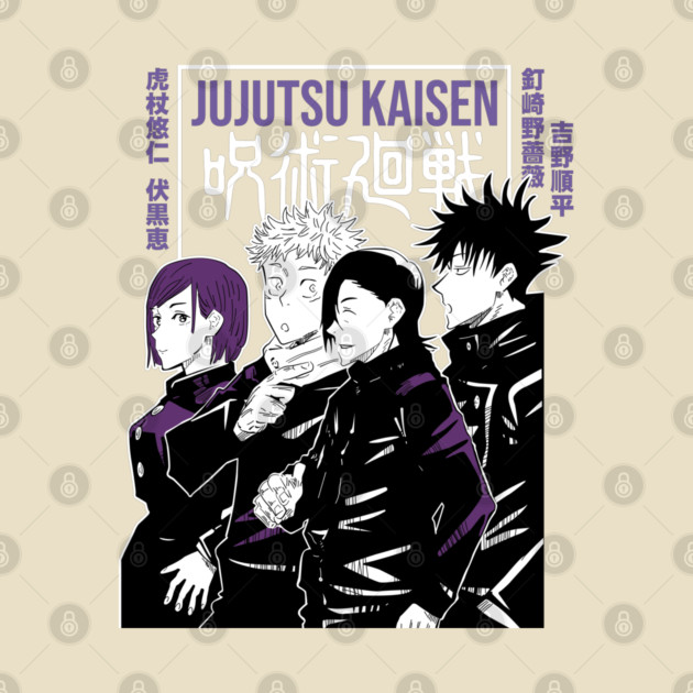 Jujutsu Kaisen Main Characters Cool Design by Otaku Vibes