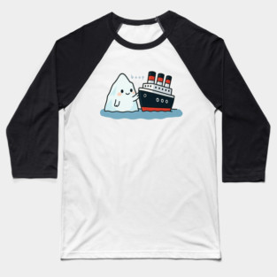 Boop Titanic – Cute Iceberg and Ship Parody Baseball T-Shirt