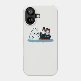 Boop Titanic – Cute Iceberg and Ship Parody Phone Case