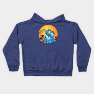 Curious Derpy Tiger and Sussie Bird - Kpop Demon Hunters Kids Hoodie