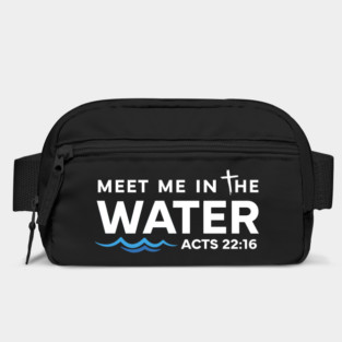 Meet Me in The Water, Christian Graphic Bag