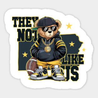 They Not Like Us Football, Pittsburgh Football Game Day Magnet