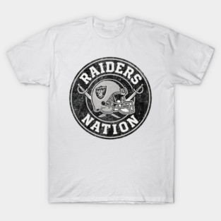 Raiders Nation Classic Football Helmet Fan Design T-Shirt