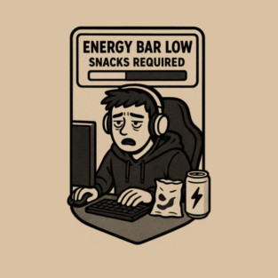 Energy bar low, snacks required T-Shirt