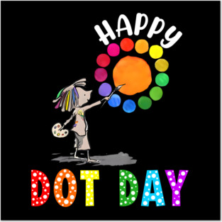 International Happy Dot Day Colorful Polka Dot Kids Posters and Art