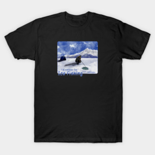I'd Rather Be Ice Fishing, Michigan T-Shirt