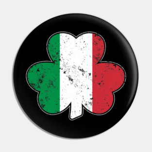 Irish Italian Shamrock Irish Italian Pride Italian Flag Pin