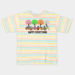 Colorful Happy Everything Holidays Seasons All Year Kids T-Shirt