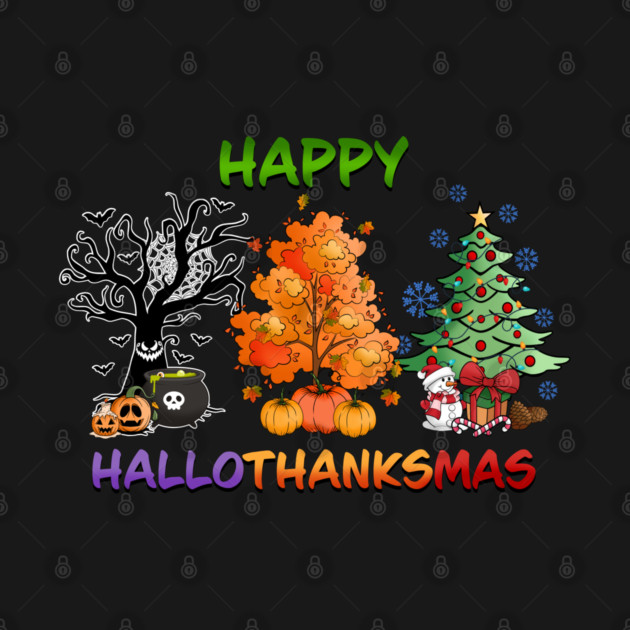 Happy HalloThanksMas holidays design by Luxinda