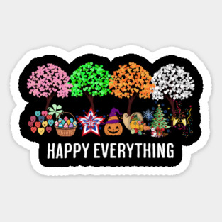Colorful Happy Everything Holidays Seasons All Year Magnet