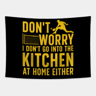 Art For Men Women Kitchen Pickle Ball Player Tapestry