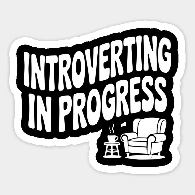 Introverting in Progress Magnet by Frank Ring